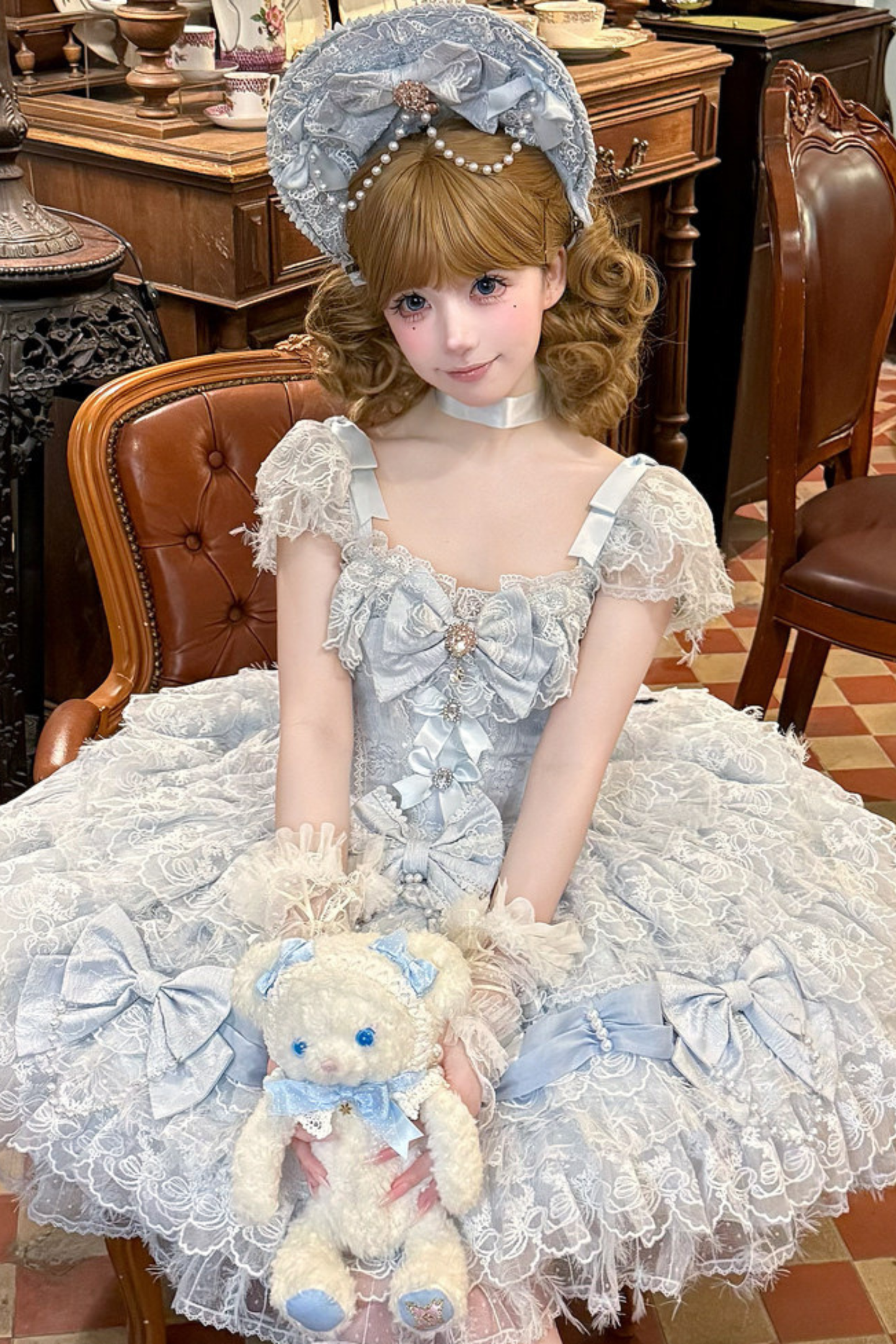 프릴 프린세스 로리타 드레스