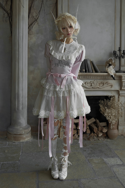 ドローストリングゴシックスイートトップス+ケーキスカート