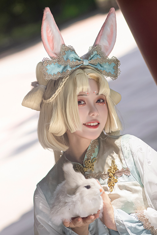 Robe Lolita chinoise douce girly + Serre-tete