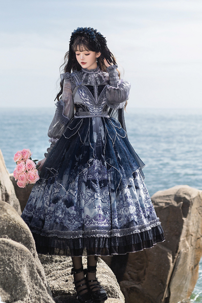 エンジェルガーデンブルーJSK+ルーズシャツ