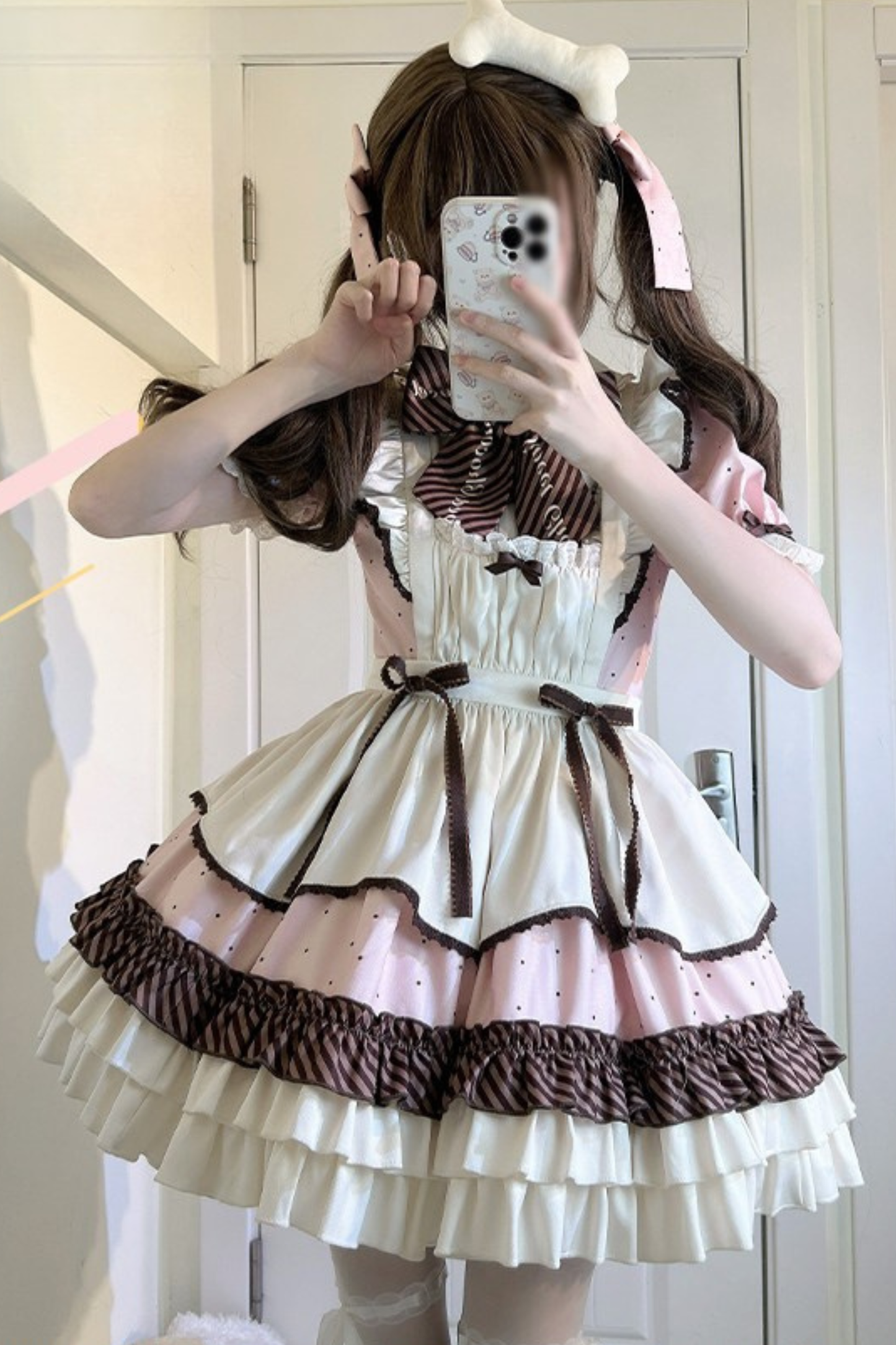 Cream Little Sweet Maid Lolita Dress