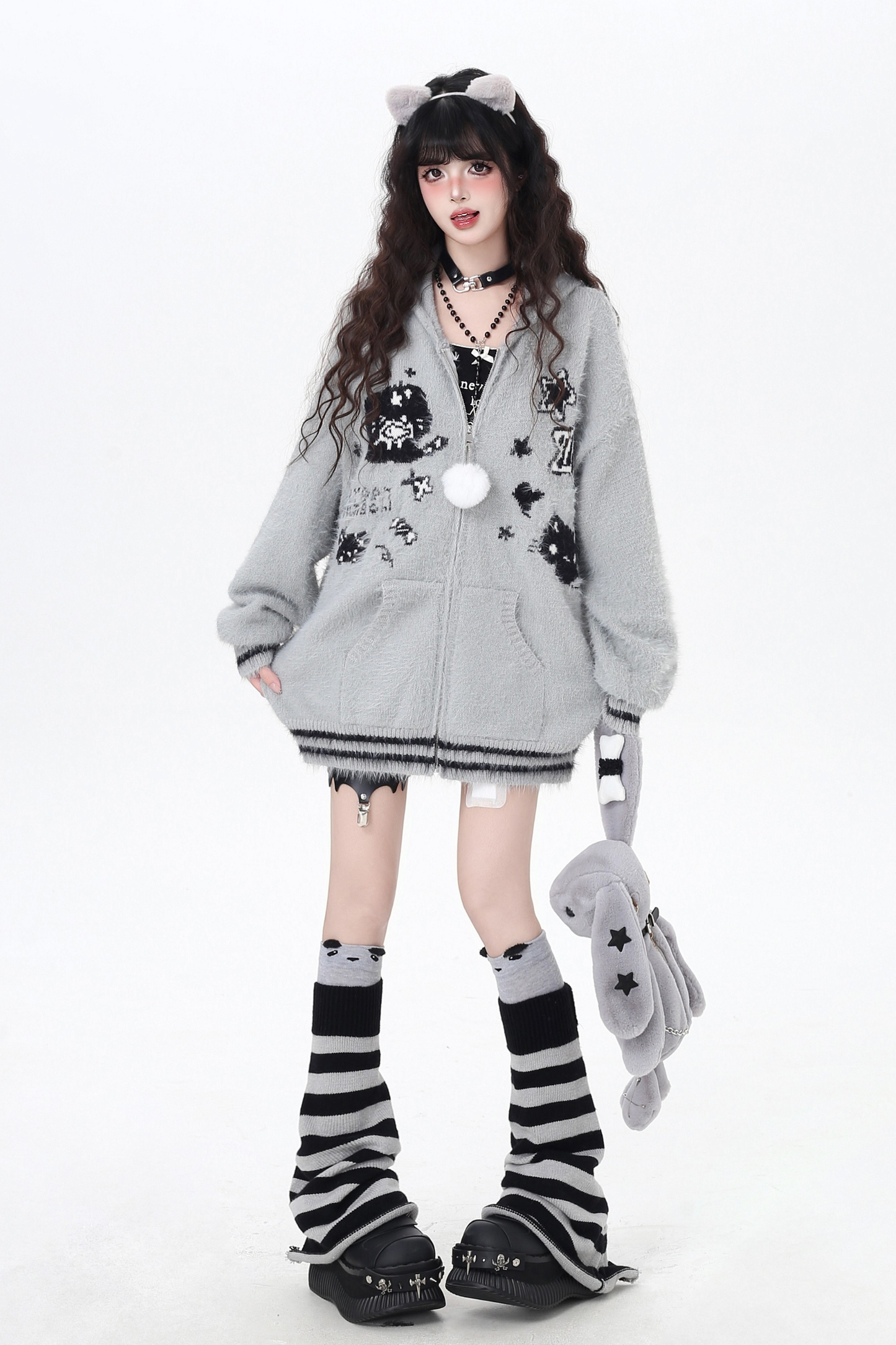 クールラビットフードオーバージャケット