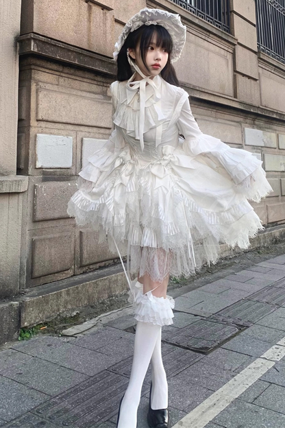 ゴシックバードロリータジャンパースカート+パンプキンパンツスカート+カーテンスカート