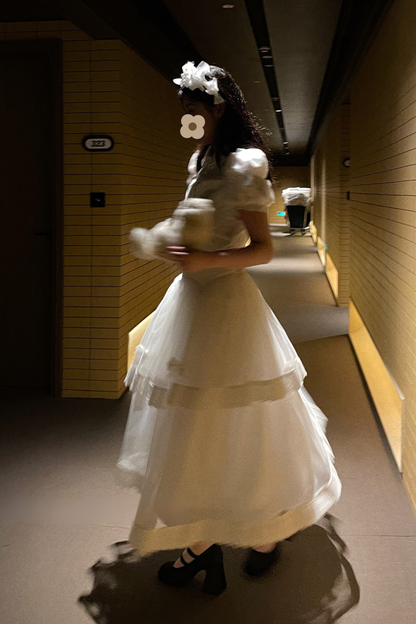 Spider Web French Blouse