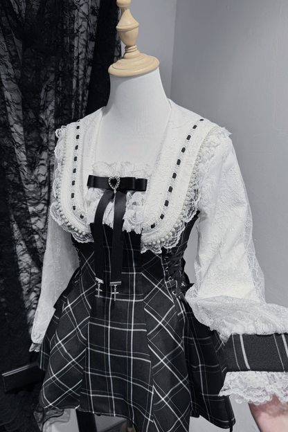 Mine ribbon flared top + shorts