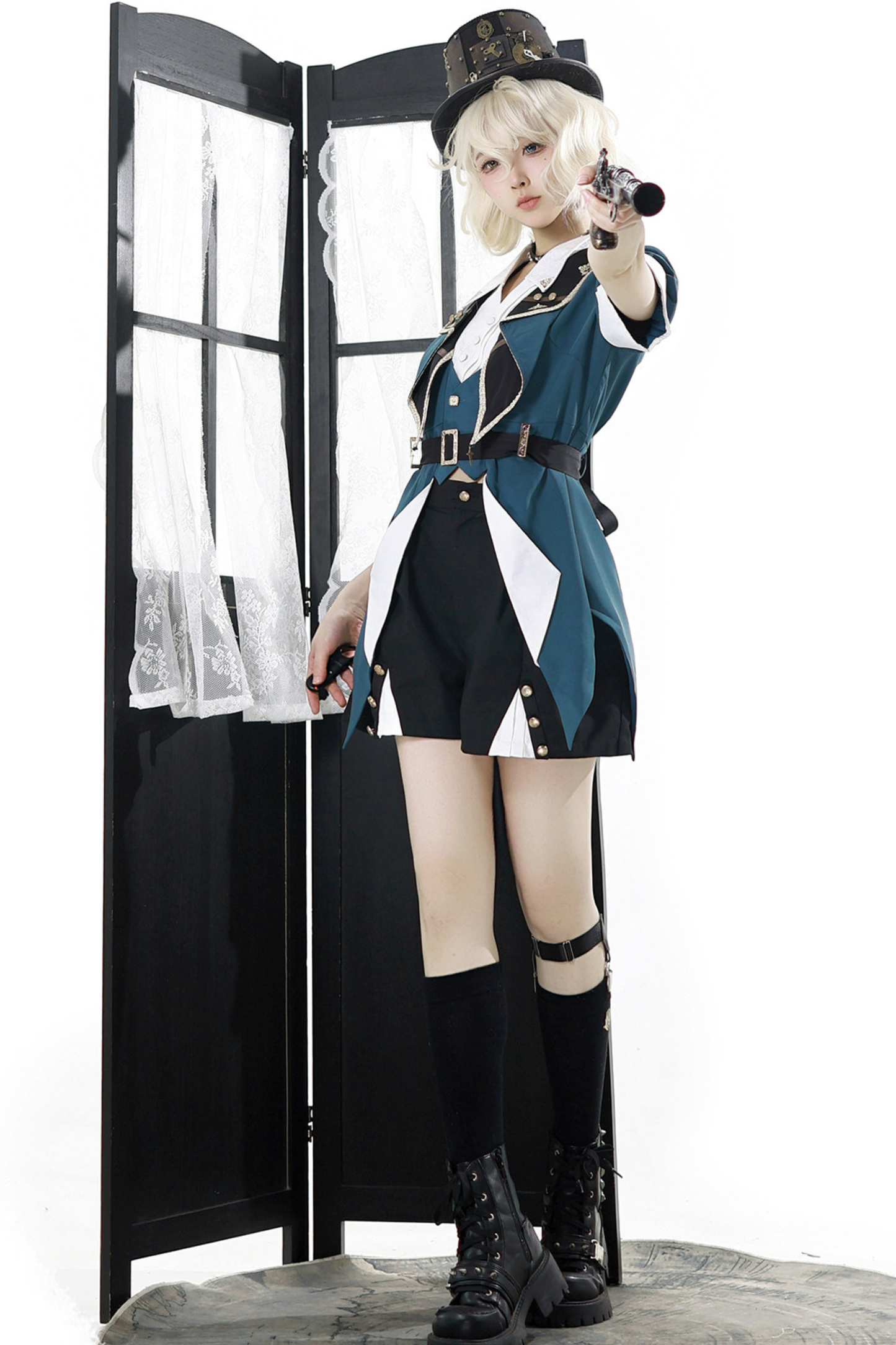 Steampunk Lolita Top + Shorts