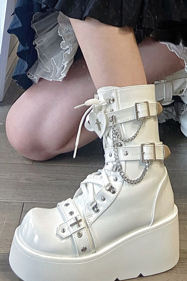 サブカルチャーY2Kベイブブーツ