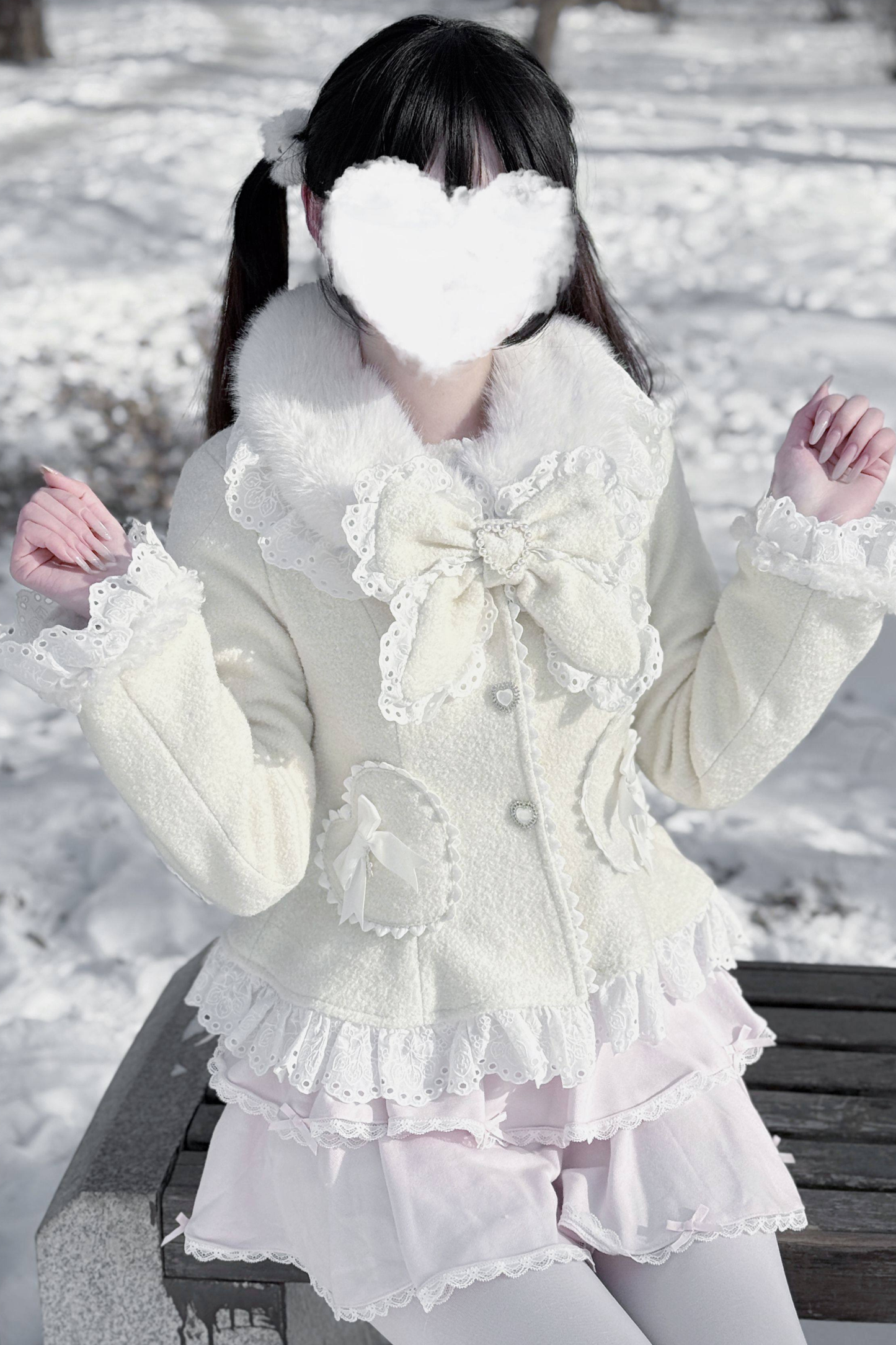 レースリボンスリムスイートコート