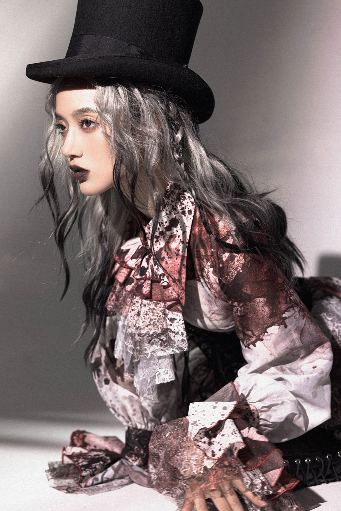 Horror Amusement Park Lace Waist Corset