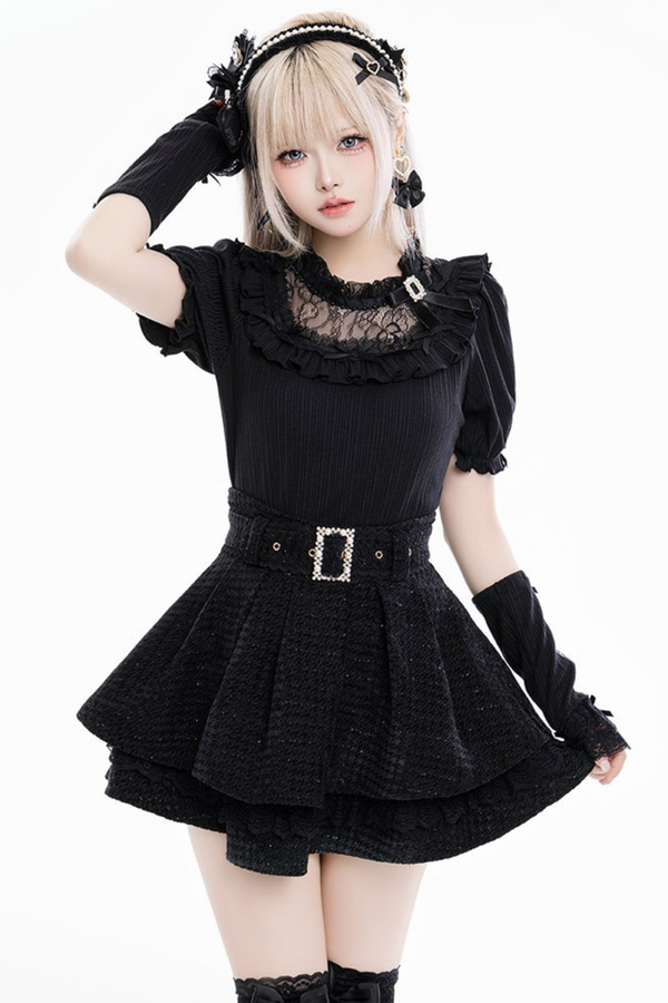 Sweet Cream Knit Top + Arm Warmers