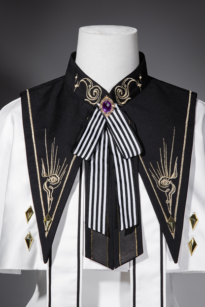 Real Aigothic Style Lolita Dress + Cape + False Collar