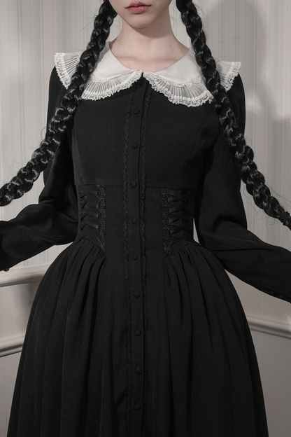 Elizabeth Dark Gothic Lace Romantic Dress