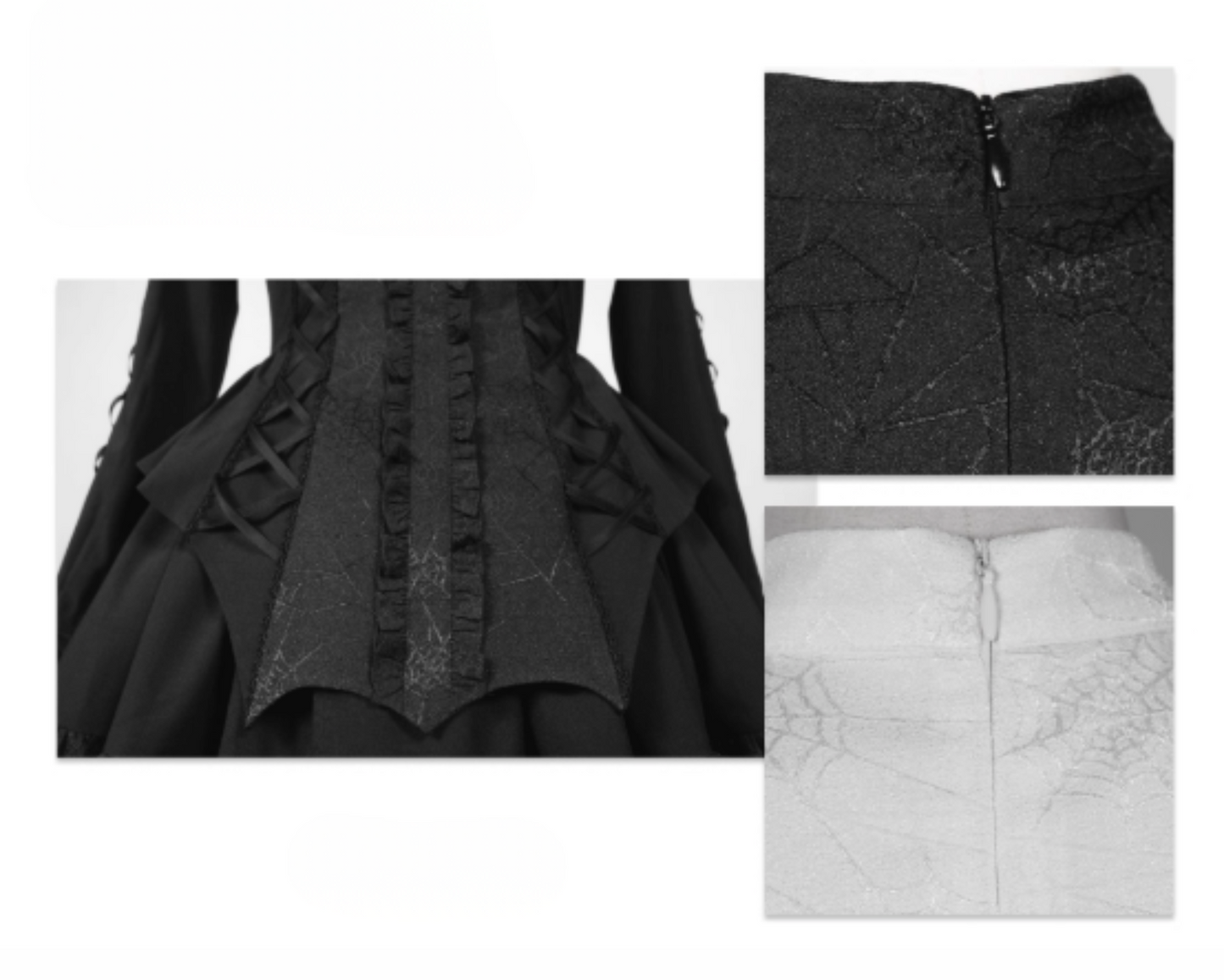 [Deadline for reservations: November 19] Camilla Spider Web Bat Gothic Dark Series Dress Full Set + Setup Full Set
