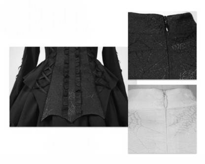 [Deadline for reservations: November 19] Camilla Spider Web Bat Gothic Dark Series Dress Full Set + Setup Full Set
