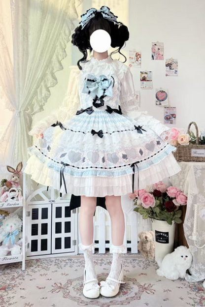 Mint Sweet Suspender Dress + Catsuit + Big Ribbon