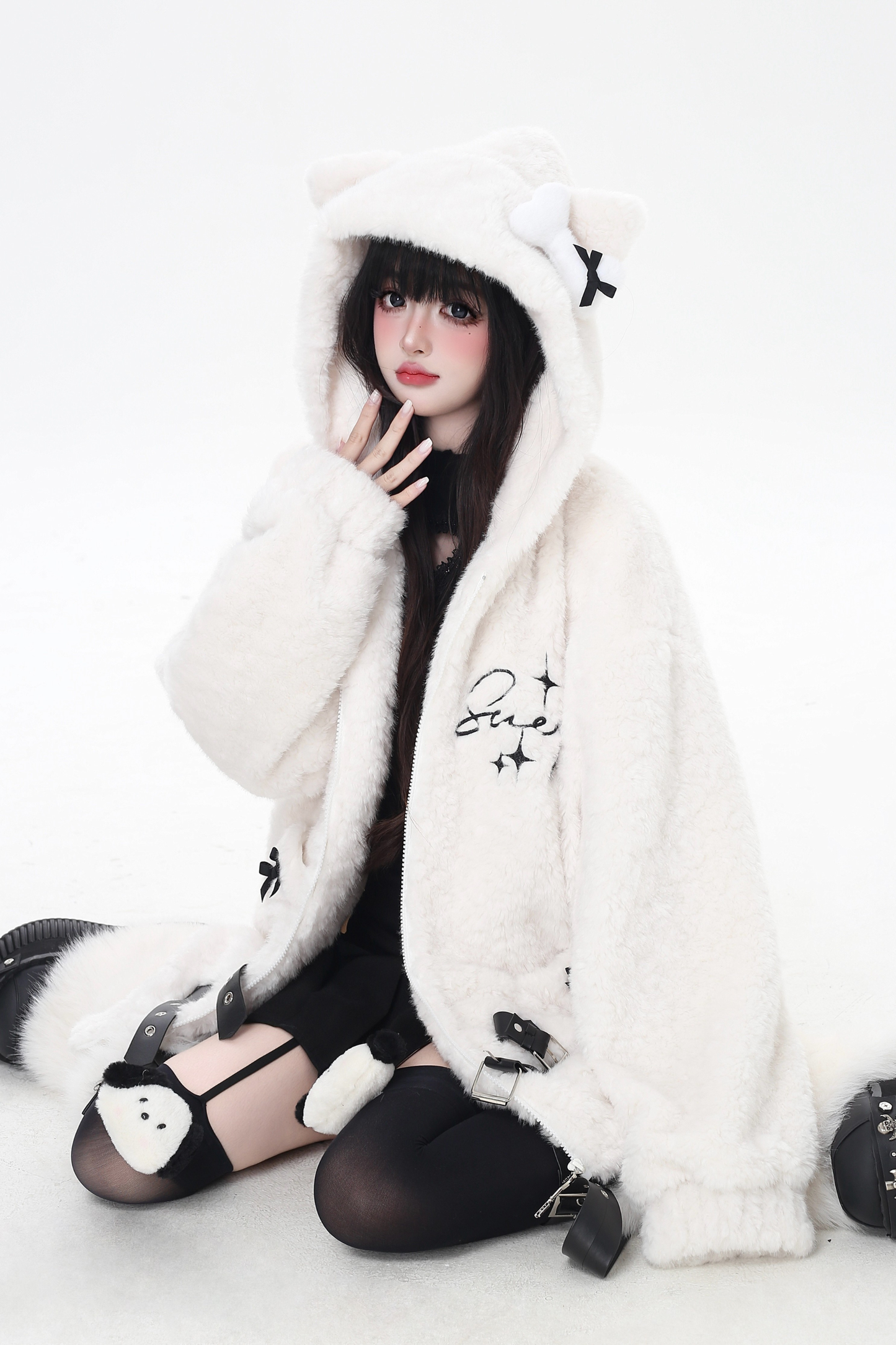 Furrouz Cat Ear Hooded Coat