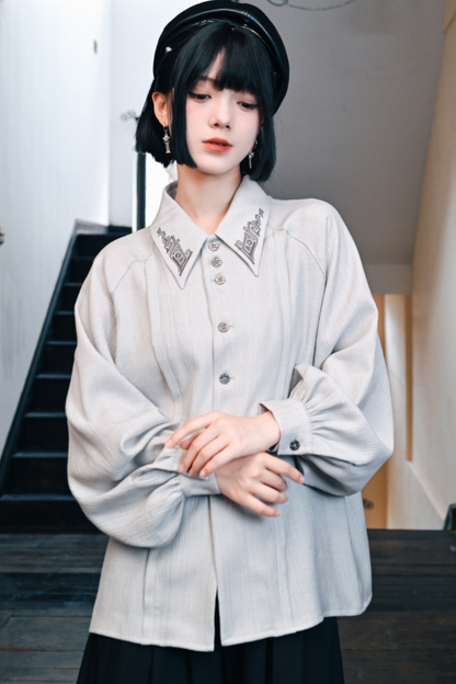 China Lantern Sleeve Shirt