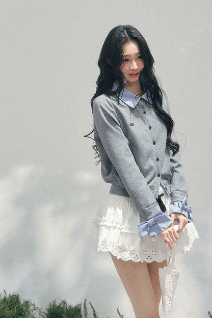 フレンチフェイクツーピースポロセーター