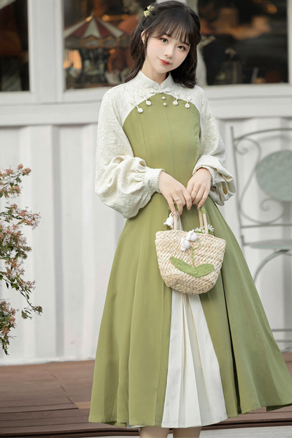 レトロチャイナドレス+ショール