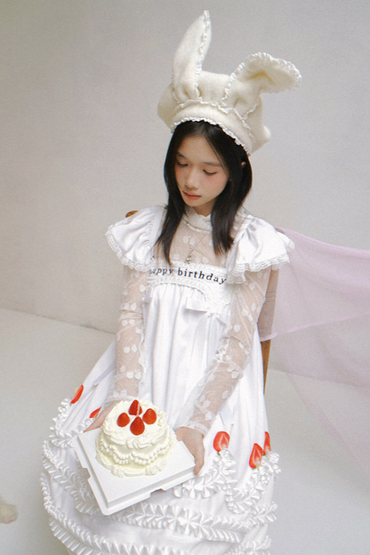 Cherry Jacquard Turtleneck Top