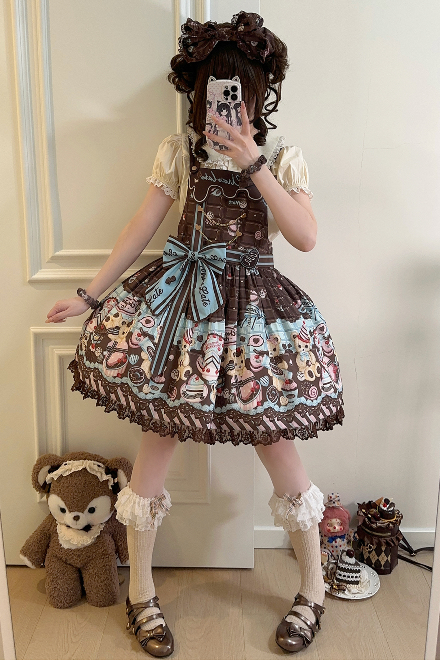 Dream Chocolate Bear Lolita Dress