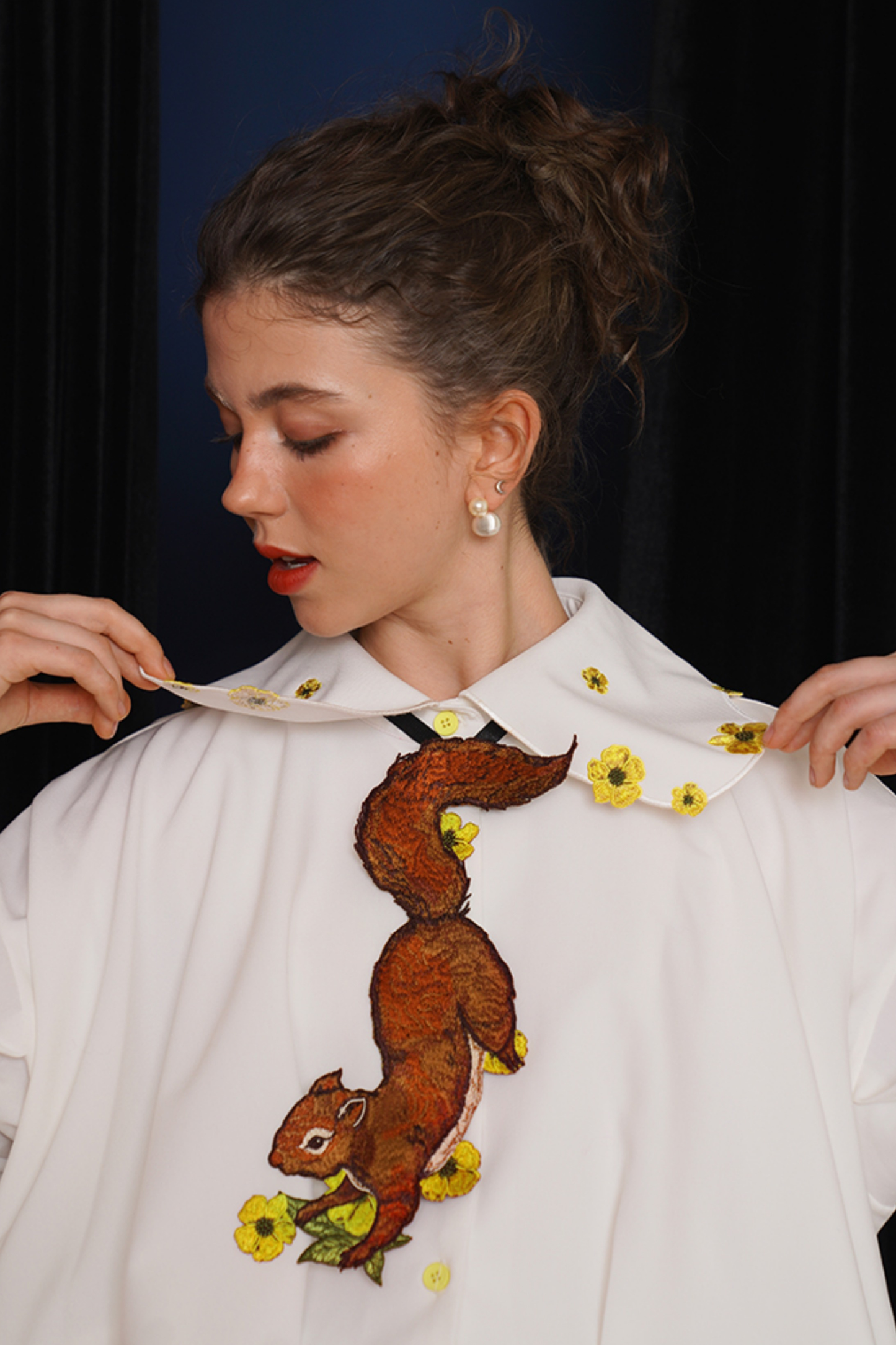 リスフラワーネクタイ