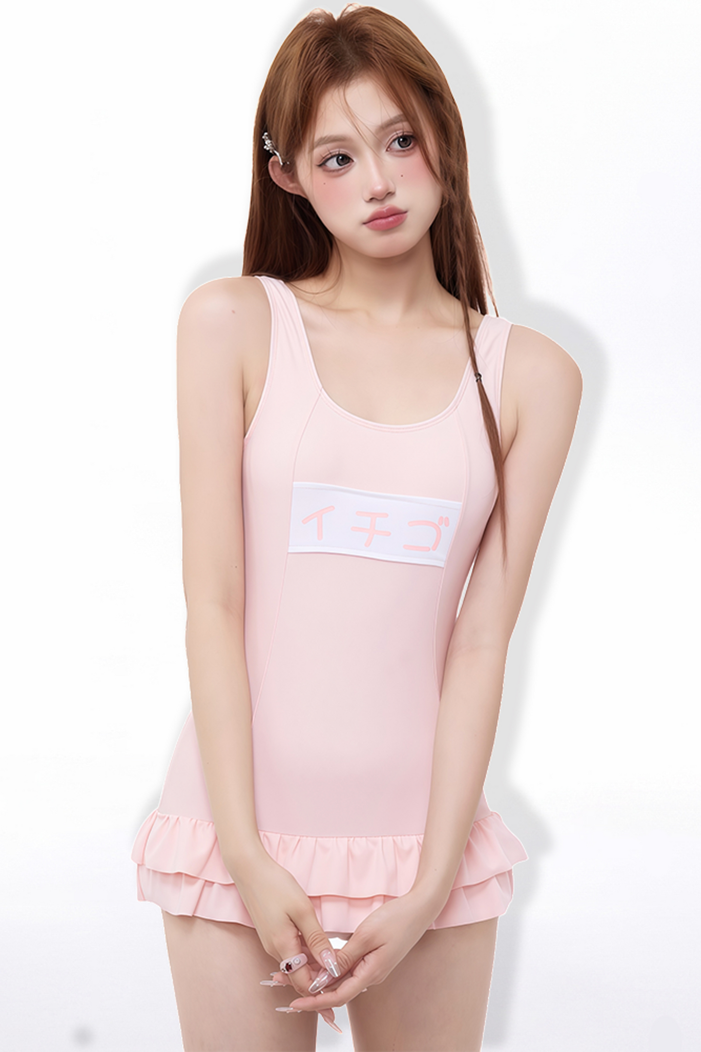 딸기 스쿨 수영복