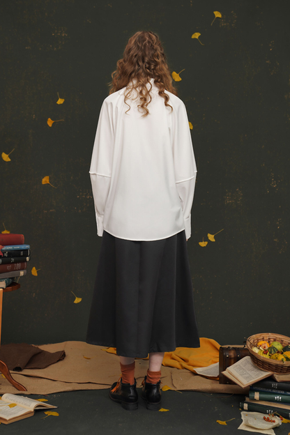 レトロラタンスリーブシャツ