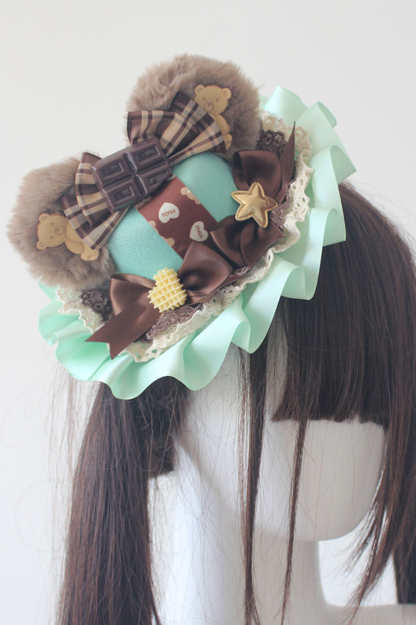 チョコミントロリータヘアアクセサリー+バッグ