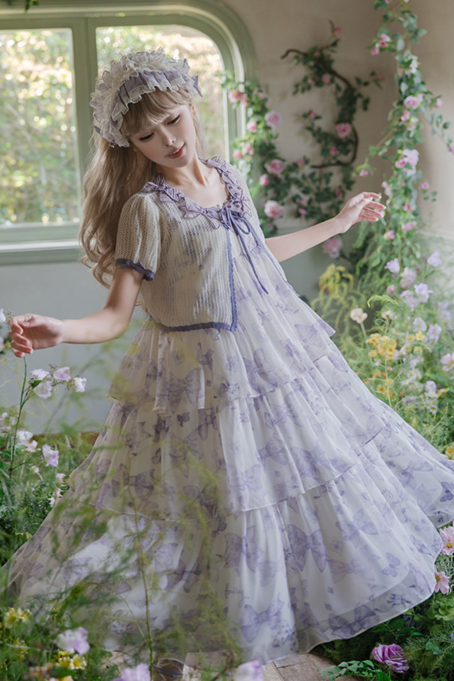 Eternal Garden Lolita Dress + Shirt + Cardigan
