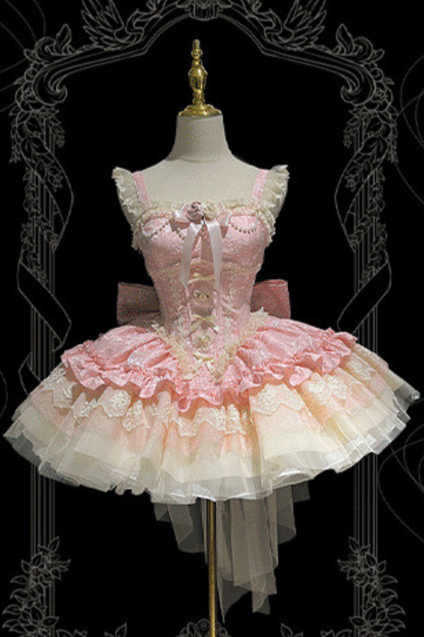 ダークバレエスタイルロリータゴシックプリンセスドレス