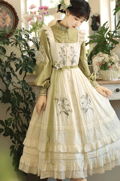 【予約商品】レトロチャイナエレガントロリータドレス+トップス