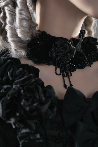 【2月13日予約締切】ナイトフォールヴェルサイユゴシックダークゴージャスロリータドレスセットアップ＋アクセサリー