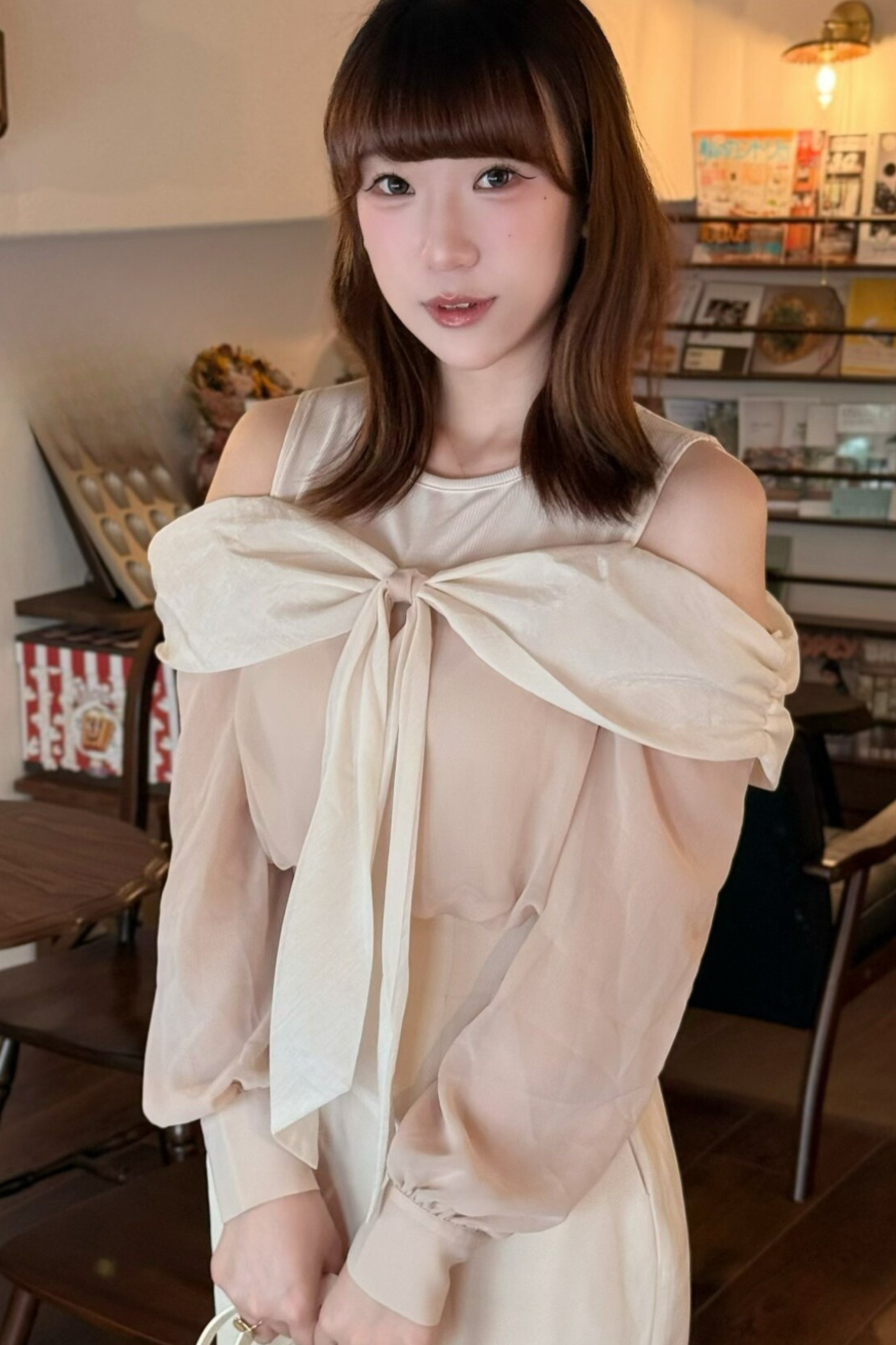 Off-the-shoulder top + mermaid skirt