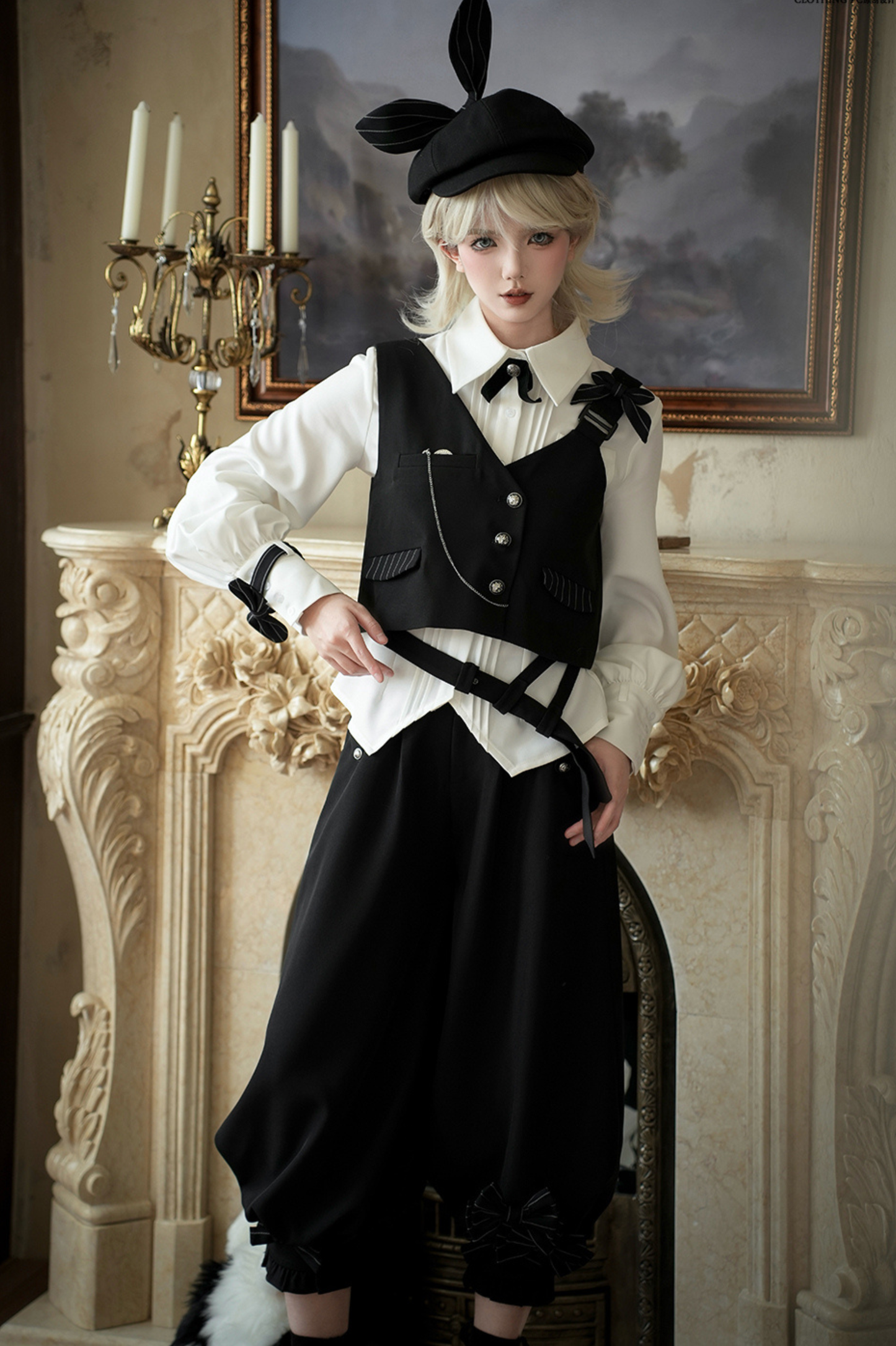 クールシックベスト+シャツ+バルーンパンツ