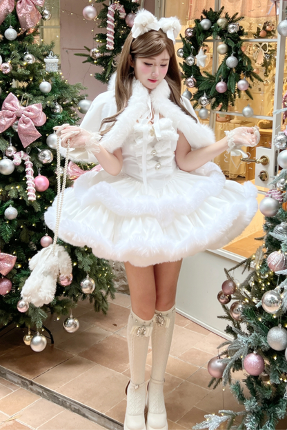 アンゴラファープリンセスドレス+ラビットマント+シアーテール