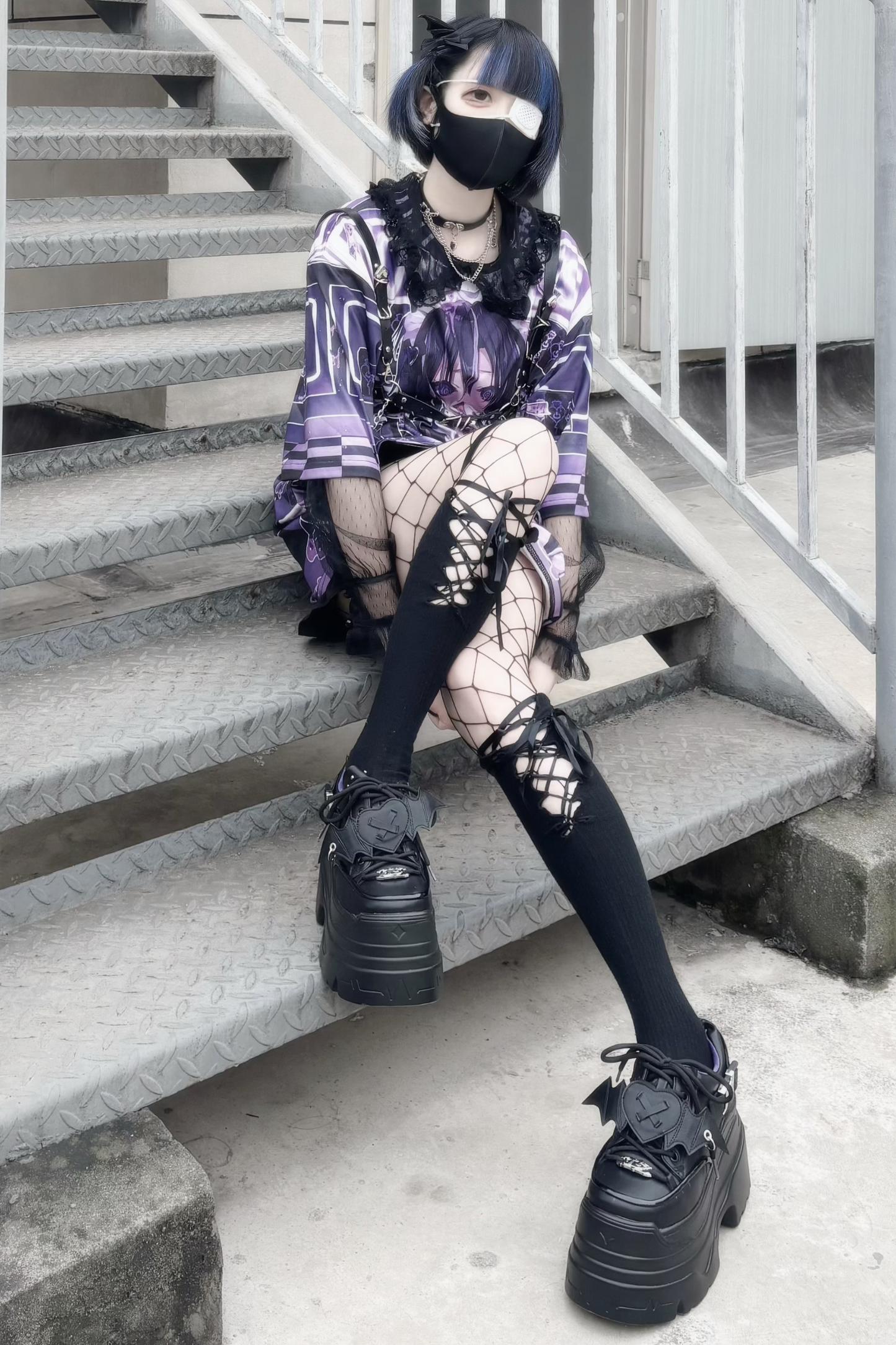 Sweet Cool Muffin Punk Platform Shoes