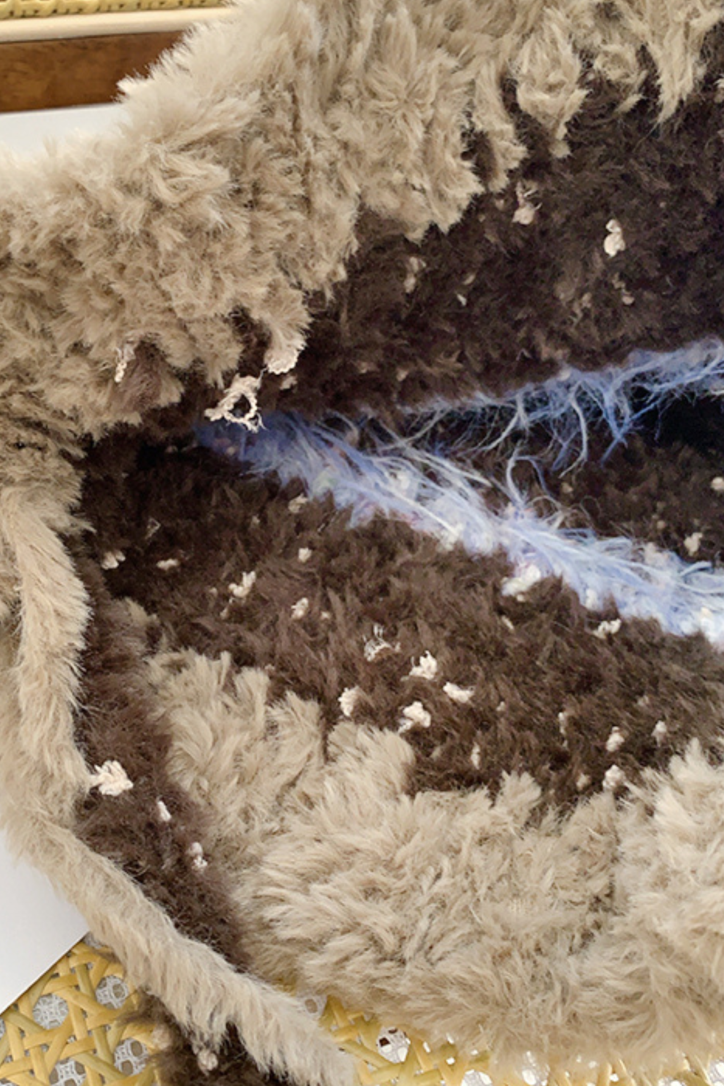 猫耳ファーフェイスプロテクターニット帽