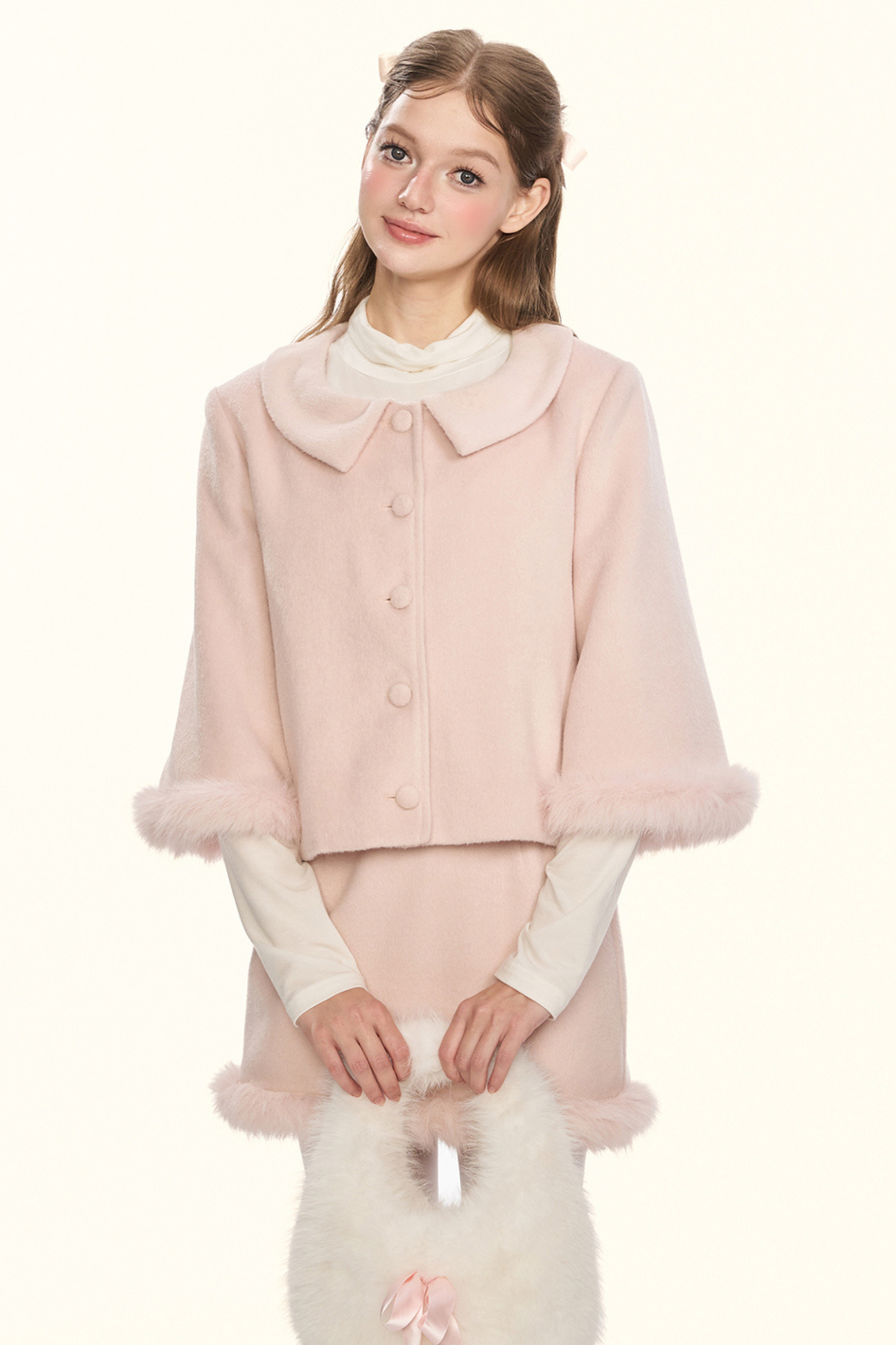 テンセルウールブックハイネックトップス