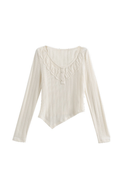 スイートスリムアシメトップス