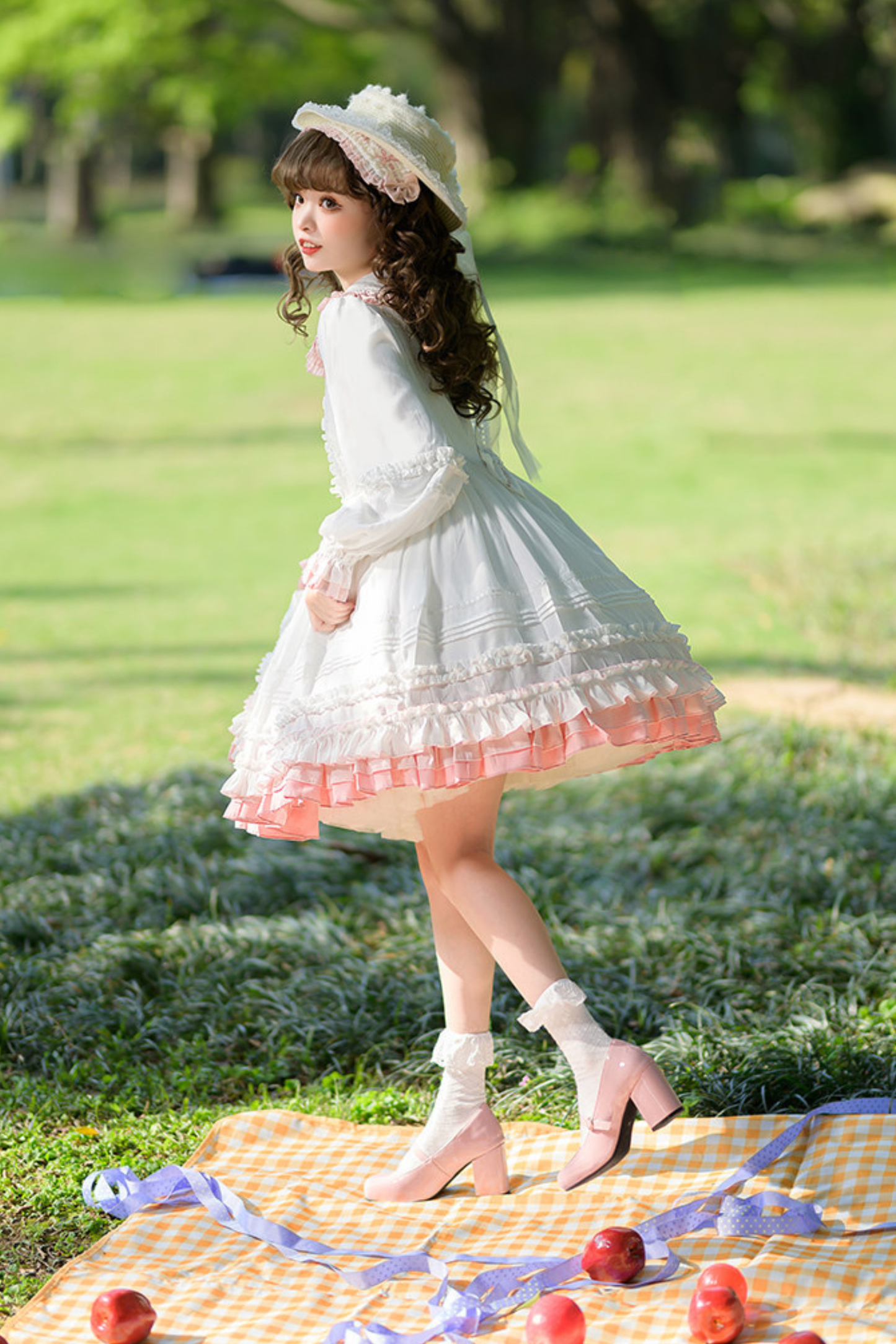 ドールロリータドレス+ヘアバンド