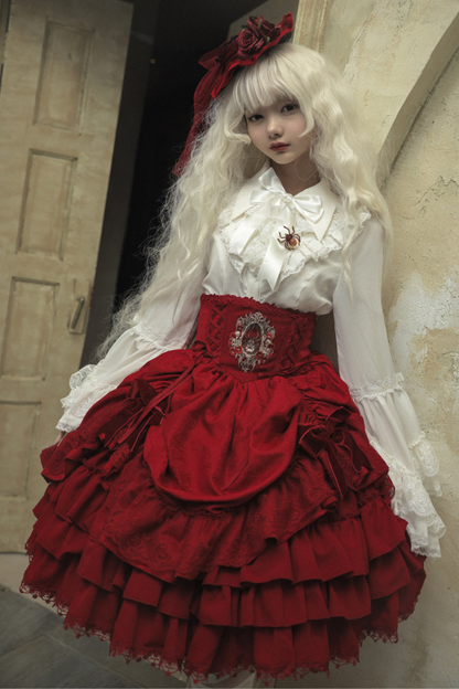 Moon River Gothic Skirt + Cape + Top + Bow