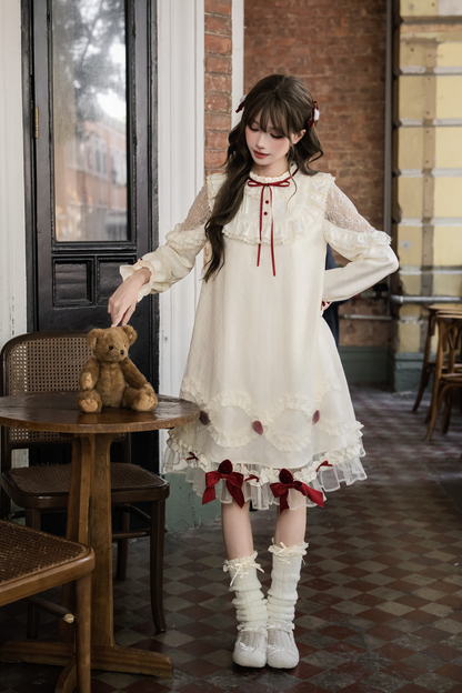 Strawberry Cream Doll Lolita Dress + Strawberry Ribbon