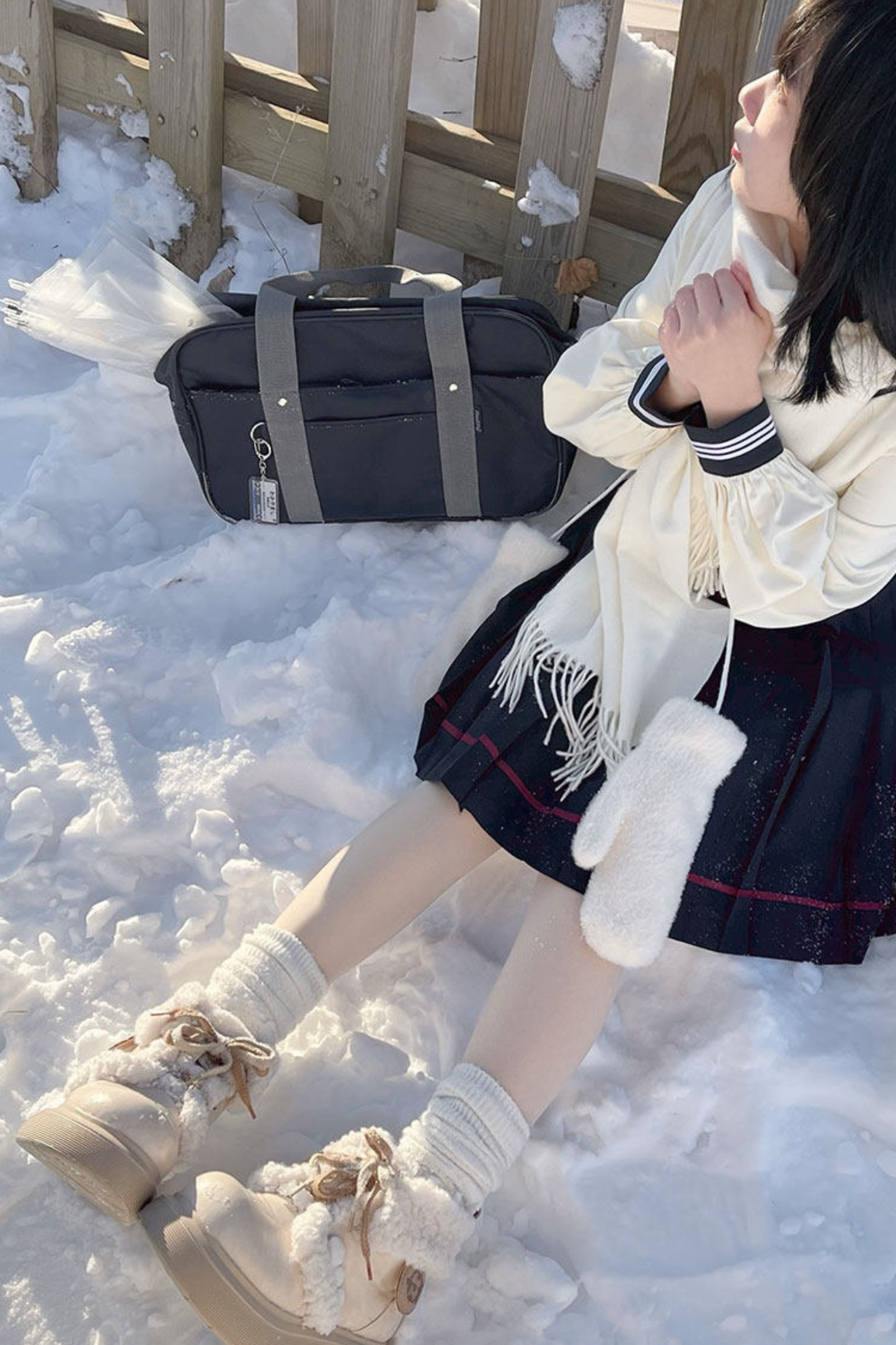 Retro Plush Snow Boots