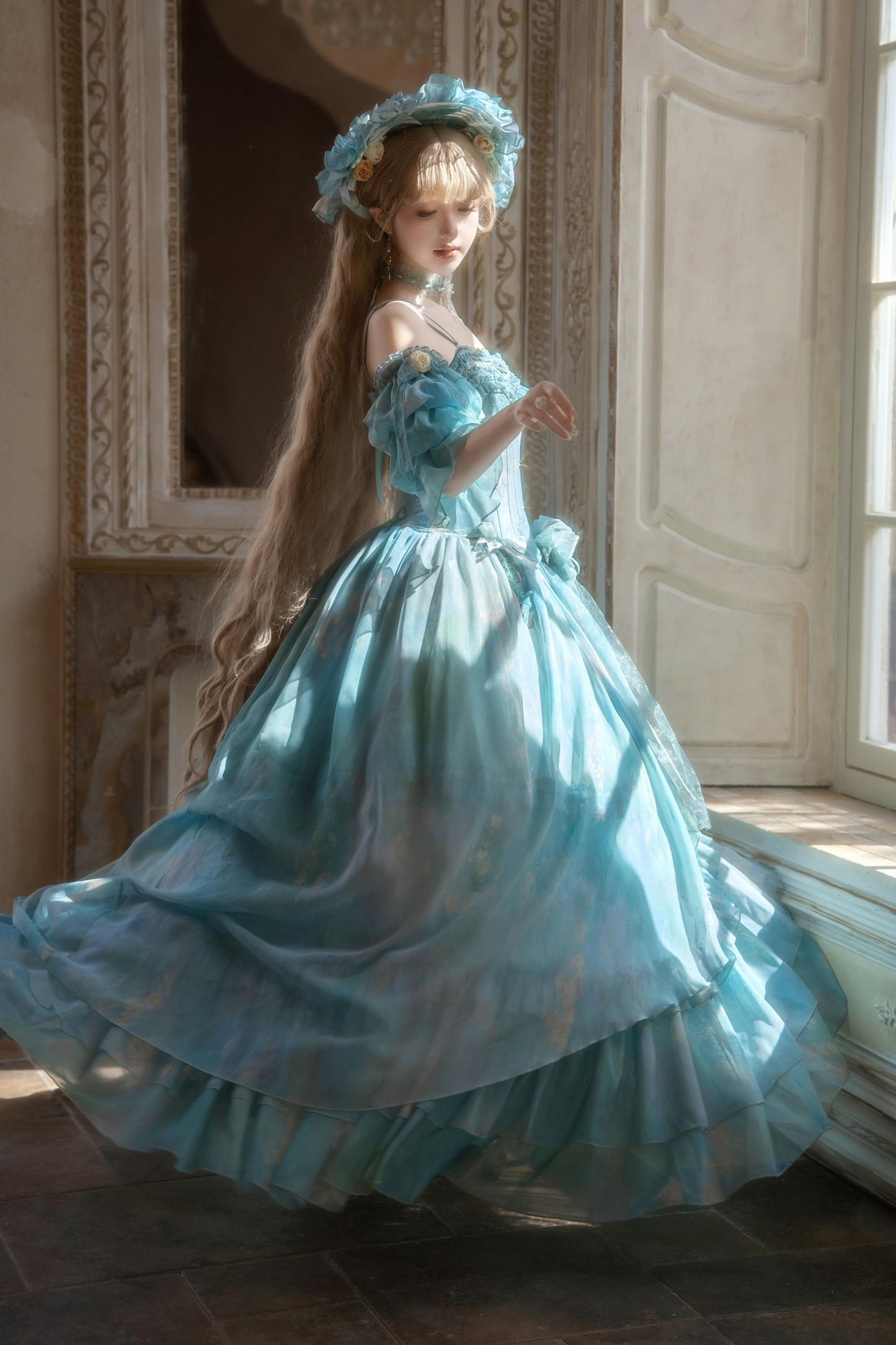 【3月19日予約締切】シルビアトップス+フレアスカート+ハット+スリーブ+ネックレス