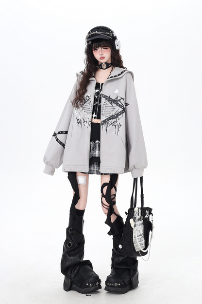 Sailor Sweet Dark Zip Hoodie