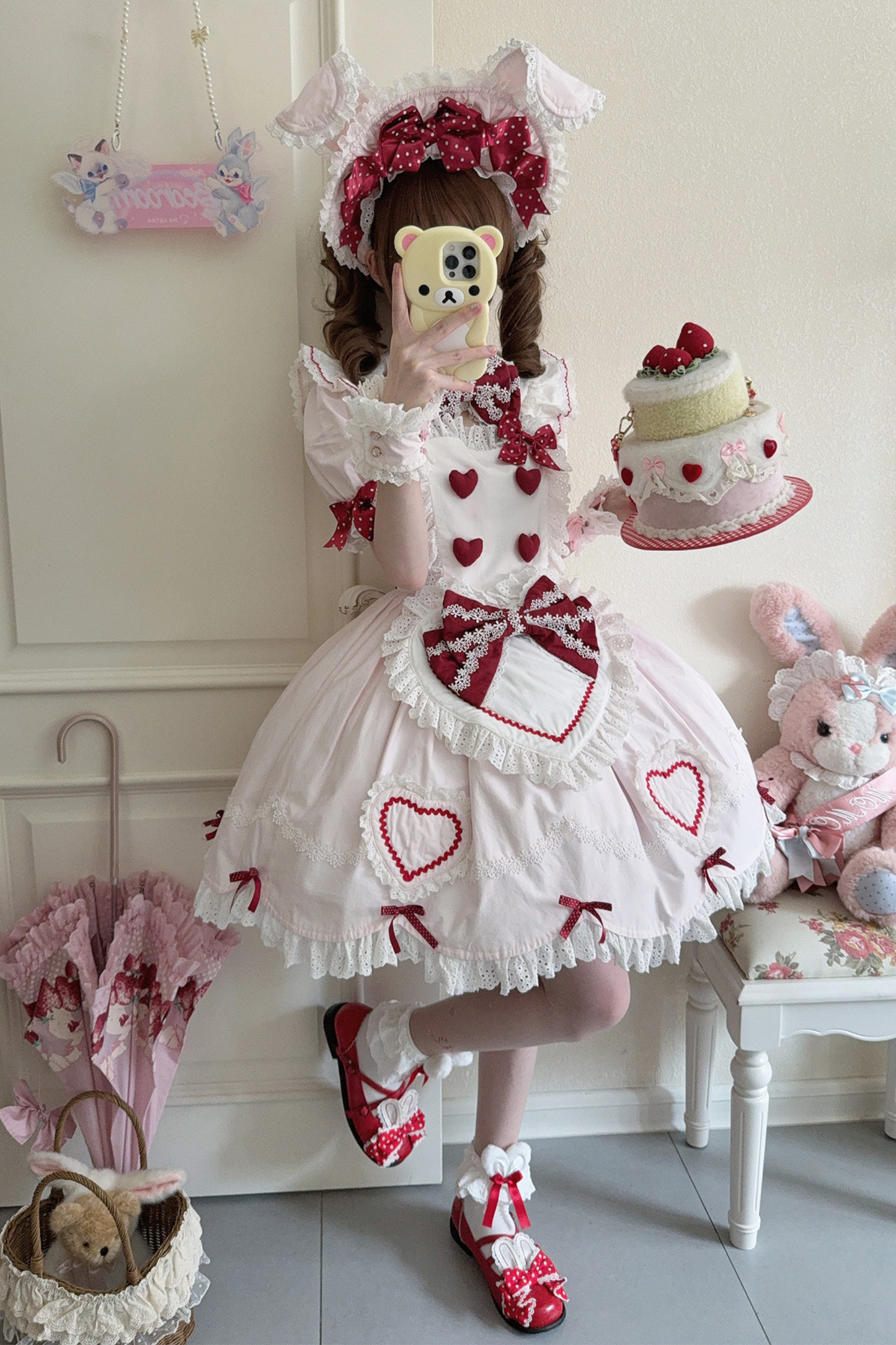 キュートシュガーメイドロリータドレス