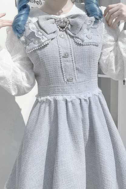 Doll World Ribbon Tweed Dress