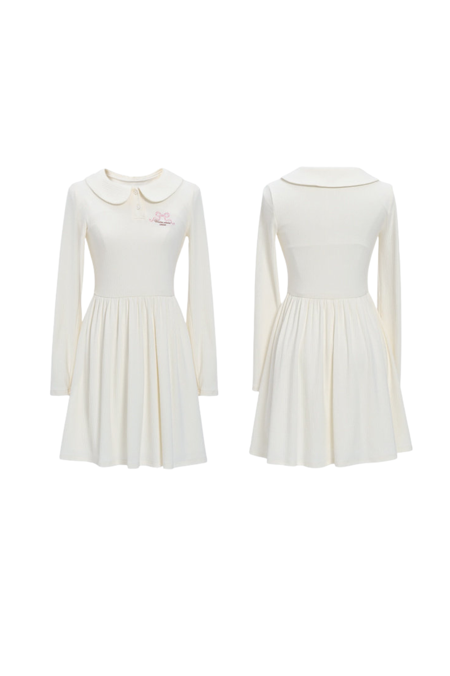 ミルクドールカラーフレンチニットドレス