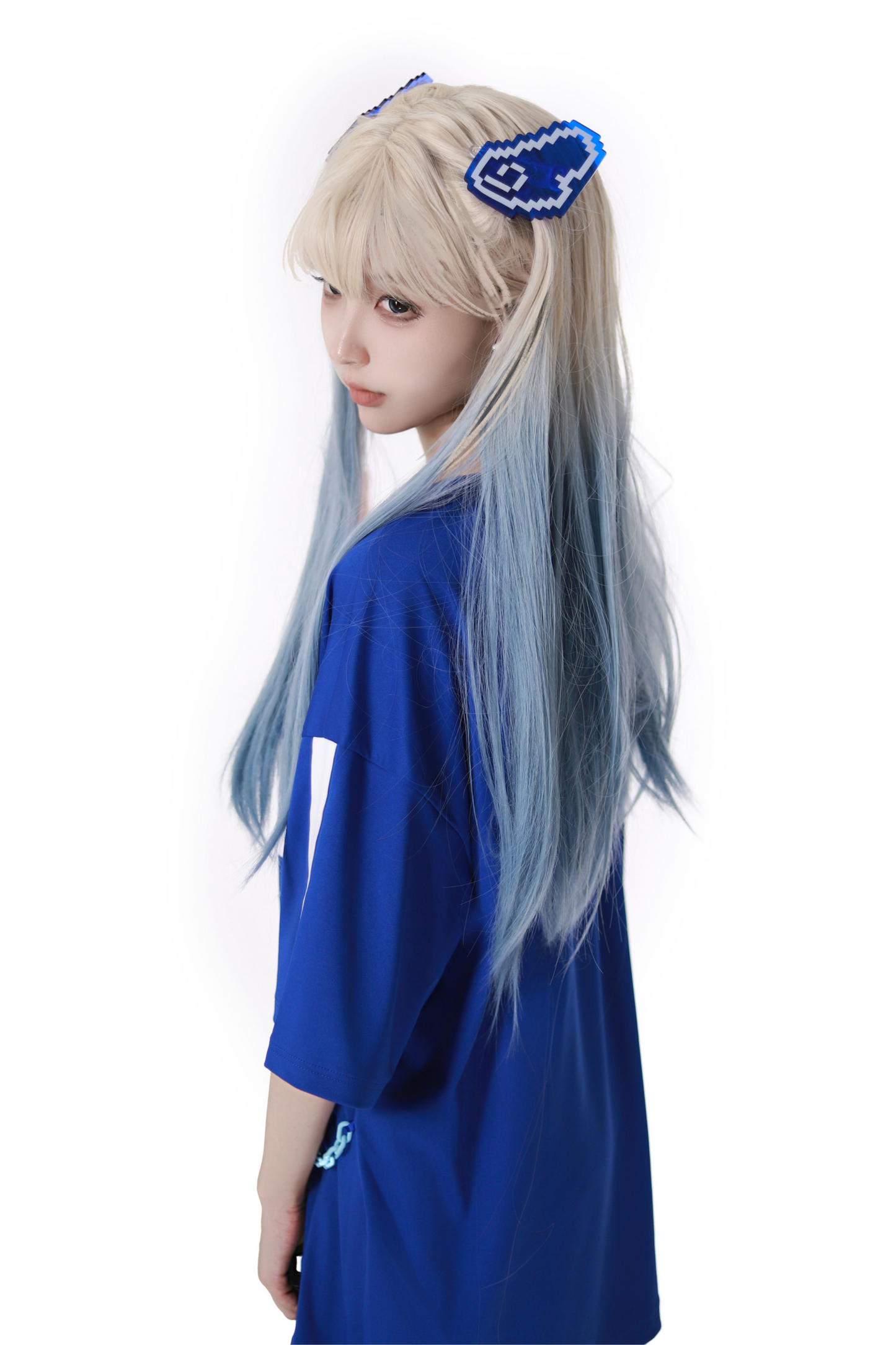 Subculture Loose Over T-shirt + Pants + Leg Warmers + Angel Devil Hairpin